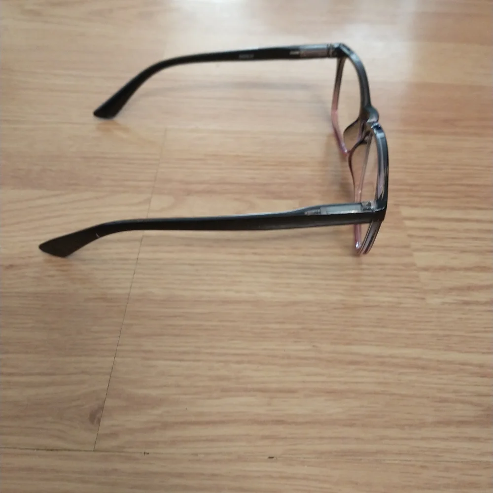 Brand new blue light glasses. Color: Black fades to maroon